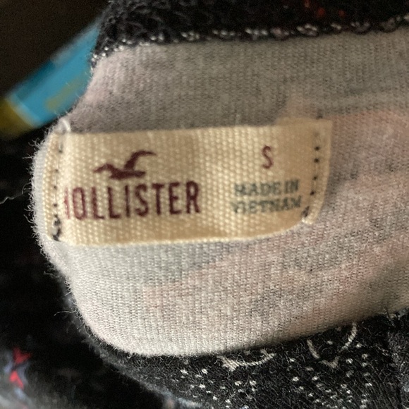 Holister Navy Floral Print Dress, Sz S - Picture 6 of 6